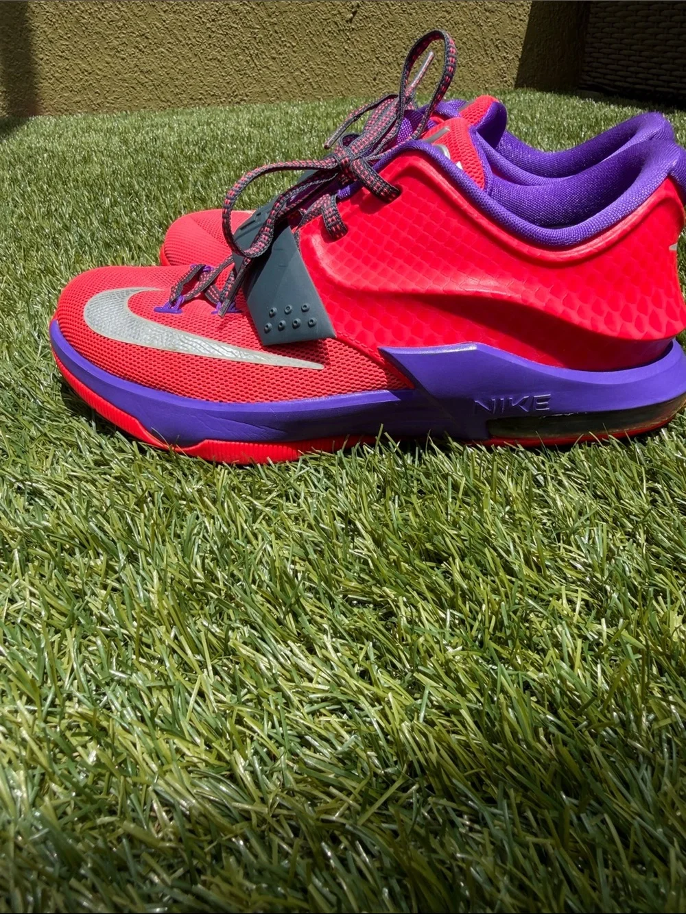 Nike Kd Vii 7 Hyper Punch Youth Pink Purple Training Shoes Sz 6 Y